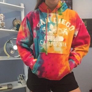 San Diego tie dye sweatshirt